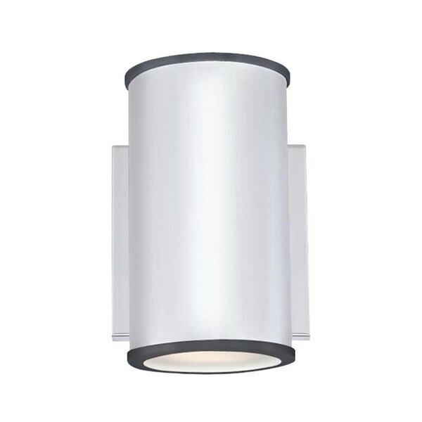 Westinghouse Fixture Wall Outdr LED Dimmableable 8.5W Mayslick Nickel Luster Frosted Glass 6580700 - main